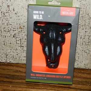 Foster & Rye Wall Mount Longhorn Bottle Opener